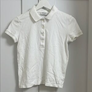Aritzia White Women's Polo Shirt